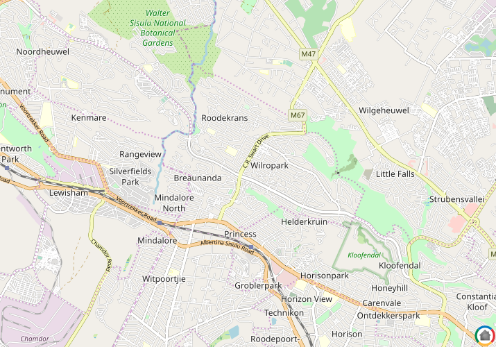 Map location of Wilropark